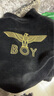 BOY LONDON【至尊經(jīng)典】秋季情侶仿貂燙金老鷹刺繡時(shí)尚梭織夾克外套N23013 黑色 S 曬單實(shí)拍圖