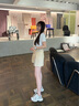 ELAND【長(cháng)絨棉】衣戀半身裙女內襯連腰設計百褶短裙2025夏季新款 卡其色(35)Beige S 曬單實(shí)拍圖