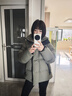加拿大鵝（Canada Goose）Junction Puffer女士黑標派克大衣戶(hù)外休閑外套大鵝羽絨服 2602LB 1664 灰綠色 XS 曬單實(shí)拍圖