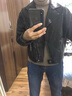 AEMAPE短款機(jī)車服皮衣外套女春秋2025新款春裝PU皮水洗夾克小外套 黑色 XL (推薦110-125斤) 曬單實(shí)拍圖