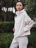 KOLON SPORT可隆女士2L防水夾克防風(fēng)透濕短款寬松連帽沖鋒衣1級(jí) 曬單實(shí)拍圖