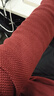 杰克·瓊斯（JACK&JONES）秋季新款男裝潮流毛衣oversized刺繡上衣毛衫舒適百搭純色針織衫 F15 酒紅色 XL 185 曬單實(shí)拍圖