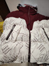 莫代爾棉服外套女2025春秋冬新款加厚襖子時(shí)尚寬松百搭保暖棉襖短款上衣 紅色 M 110斤以下 曬單實(shí)拍圖
