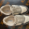 金利來(lái)（Goldlion）男鞋男士休閑鞋輕便舒適經(jīng)典百搭板鞋G557430575LBE白藍(lán)色42碼 曬單實(shí)拍圖