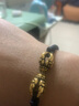豐全珠寶黃金吊墜五股金剛杵足金999男款酷炫復(fù)古電黑金工藝佛學(xué)七夕禮物 【金剛杵】約2.8g黃金吊墜+項(xiàng)繩 曬單實(shí)拍圖