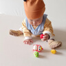 嘉識練抬頭玩具嬰兒1-3個月01歲早教3寶寶爬行6學爬搖擺鴨一兒童習訓8 紅色搖擺雞雞媽媽+3只磁吸小雞 曬單實拍圖