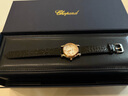 蕭邦（Chopard）快樂(lè)鉆石機(jī)械機(jī)芯30mm瑞士手表腕表女禮物官方正品 18K玫瑰金及精鋼黑色表帶 30mm 曬單實(shí)拍圖