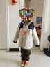 雅鹿兒童羽絨服男女童三合一學(xué)生一衣三穿青少年沖鋒衣冬季中大童校服 米白色 高蓬松90絨子鴨絨 160 充絨量84克 曬單實(shí)拍圖