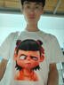 ESCURLTF衣服定做印照片T恤diy來圖定制情侶服裝自定義文字短袖男女班服潮 一件起訂 XL 曬單實拍圖
