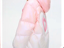 MiniPeace太平鳥童裝冬女童羽絨服FBACE4B21 花束粉 130cm 曬單實(shí)拍圖