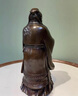 春錦秋鯉孔子雕像黃銅擺件書房客廳裝飾品校慶畢業(yè)紀(jì)念送老師禮物 (順豐包郵)大號孔子銅像（黑）+胡桃木底座 曬單實(shí)拍圖