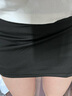 粉媚夢(mèng)a字裙黑色半身裙女短裙裙子jk制服半裙新款包臀裙高腰裙褲女裝 側邊開(kāi)叉包臀裙黑色 M 【建議95-105斤】 曬單實(shí)拍圖