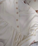 浪莎月子服秋冬棉質(zhì)寬松舒適睡衣可調(diào)節(jié)大碼家居服 奶黃色 XL 曬單實拍圖
