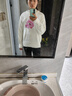 太平鳥(niǎo)氣質(zhì)淑女拉毛毛針織衫女馬海毛2024春裝新款套頭軟糯毛衣女 白色 M 曬單實(shí)拍圖