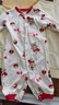纖絲鳥（TINSINO）嬰兒衣服寶寶紅色棉毛哈衣爬服新生兒衣服A類周歲衣服 平安喜樂 曬單實(shí)拍圖