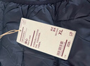無(wú)印良品（MUJI）男式 輕量羽絨便攜式 背心  深藏青色 L  曬單實(shí)拍圖