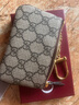 GUCCI古馳Ophidia系列鑰匙包[禮物] 米色和烏木色 均碼 曬單實(shí)拍圖