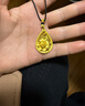 首愛黃金吊墜女足金999.9桃花水滴掛墜花開富貴節(jié)日送禮女神節(jié)禮物 10.71g（牡丹花款） 曬單實(shí)拍圖