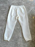 安踏（ANTA）關(guān)曉同款針織運動(dòng)褲女秋季新款復古休閑長(cháng)褲收口衛褲162518301S 暖玉白-1 L (女170) 曬單實(shí)拍圖