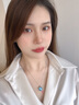 歐倫馳海洋之心藍寶石項鏈女鉆石吊墜奢侈飾品七夕情人節(jié)生日禮物送老婆 鉑金托帕石吊墜+鉑金鏈 曬單實拍圖