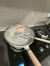 奈騰斯德國麥飯石平底不粘鍋加深炒菜鍋家用炒鍋煎炒鍋電磁爐燃?xì)庠钔ㄓ?26cm炒鍋+玻璃蓋 26cm 曬單實(shí)拍圖