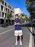 迪伽達痞帥潮牌休閑短褲男夏季美式街頭寬松闊腿褲百搭抽繩運動五分褲子 TQFS-YK17淺卡其 XL 【尺碼偏小，建議拍大一碼】 曬單實拍圖