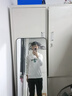 秋冬季男士衛(wèi)衣寬松加絨加厚套頭圓領(lǐng)打底衫長袖T恤大碼 黑色 2XL 曬單實拍圖