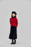 moonkids女童拜年服2025新款兒童新年戰袍衣服大童女孩紅色毛衣喜慶兩件套 兩件套【19743紅色+4516黑色亮片裙】 120 cm 曬單實(shí)拍圖