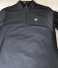 KOLON SPORT/可隆半拉鏈長(cháng)袖 男子戶(hù)外休閑無(wú)縫一體織棉感彈力拼接內搭T恤 LHZT5SN033-BK 黑色 3XL 190/108B 曬單實(shí)拍圖