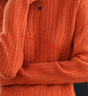 恒源祥2024秋冬100%羊毛衫女圓領(lǐng)套頭毛衣麻花寬松羊毛衫加厚針織打底衫 蜜橙色 4XL(建議155-170斤) 曬單實(shí)拍圖