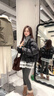 GARNUO泡芙格子短款羽絨服女輕薄白鴨絨2025冬季新款加厚圓領面包服外套 黑色 S 曬單實拍圖