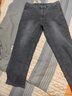ChlqeKeith高端純棉九分牛仔褲男秋冬季新款男褲大碼寬松直筒彈力休閑褲子男 159 黑灰色 31 腰圍2尺4 曬單實(shí)拍圖