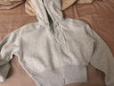 lululemon丨Plush Fleece 女士拉絨可拆卸連帽夾克 LW3IWKS 雜色超淺灰 S /6 曬單實(shí)拍圖