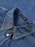 太平鳥(niǎo)2024年秋季百搭牛仔襯衫A1CAE3369 牛仔藍 S 曬單實(shí)拍圖