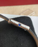 卡地亞（Cartier）女表坦克系列石英小方形表精鋼/皮帶鑲鉆簡約時(shí)尚優(yōu)雅瑞士手表 WSTA0110白盤皮帶29.5x22mm. 曬單實(shí)拍圖