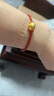 老廟黃金轉(zhuǎn)運(yùn)珠足金十二生肖蛇年本命年手鏈送女友老婆生日七夕節(jié)禮物 生肖猴:約1.1g 單個(gè)轉(zhuǎn)運(yùn)珠 曬單實(shí)拍圖