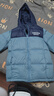 雪中飛 kids童裝兒童羽絨服新款男童女童中大童拼接面包服 新霧藍(lán) 140 曬單實拍圖