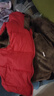 G.duck小黃鴨新款羊羔絨兒童棉馬甲男童加厚棉背心女童加絨秋冬裝外穿洋 紅色 130 cm 曬單實(shí)拍圖