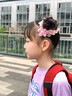 唐芙妮兒童發(fā)繩小女孩扎頭頭繩寶寶頭飾丸子頭發(fā)圈女童頭花新款發(fā)飾 [2個(gè)裝】粉色 曬單實(shí)拍圖