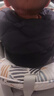 迷你巴拉【三防外套】男童女童羽絨馬甲冬季保暖寶寶雙面穿 黑色90001 90 曬單實拍圖