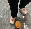chikoku新款大橘大利卡皮巴拉勃肯鞋女秋冬季毛毛拖居家情侶防水棉拖鞋男 大橘大利 36-37 【適合36-37碼】 曬單實(shí)拍圖