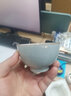 匯臻閣汝窯茶杯陶瓷杯子功夫茶具主人杯單杯開(kāi)片可養家用喝茶品茗個(gè)人杯 寬口杯 曬單實(shí)拍圖