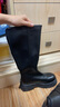 天美意女靴長(cháng)筒靴增高拉鏈女彈力靴時(shí)尚百搭女鞋 曬單實(shí)拍圖