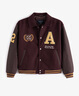 ABERCROMBIE & FITCH男裝24春秋款美式LOGO機車棒球服飛行員夾克外套KI132-4103 紅棕色 XS (170/84A) 曬單實拍圖