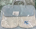 期尚 手提電腦包女14英寸大容量學(xué)生蘋(píng)果macbook13聯(lián)想華為筆記本包 藍白色【加絨保護 可套行李箱】 15-16英寸 曬單實(shí)拍圖