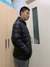 啄木鳥(niǎo)輕薄羽絨服男冬季男士保暖外套羽絨襖子百搭棉寬松休閑服白鴨絨 灰色（18819立領(lǐng)） XL （120-140斤） 曬單實(shí)拍圖