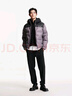 杰克·瓊斯（JACK&JONES）男裝衣服秋冬潮流輕盈保暖連帽短款羽絨服男士750蓬松度面包服男 E17 鯊魚紫 XL 185 曬單實(shí)拍圖