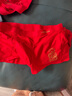 浪莎紅內(nèi)褲男本命年鴻運蛇年純棉平角褲7A抗菌內(nèi)襠結(jié)婚喜慶新年短褲頭 本命鴻運（4條內(nèi)褲） 4條 2XL 【建議70-80KG】 曬單實拍圖