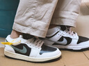 Jordan緩震休閑鞋男女喬丹AJ1 Jordan1運(yùn)動(dòng)鞋 DC0774-001黑綠/黑白38.5 曬單實(shí)拍圖