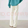 對白復古燈芯絨直筒休閑褲女新款2024秋冬松緊腰闊腿長(cháng)褲闊腿褲 奶油白 XL 曬單實(shí)拍圖